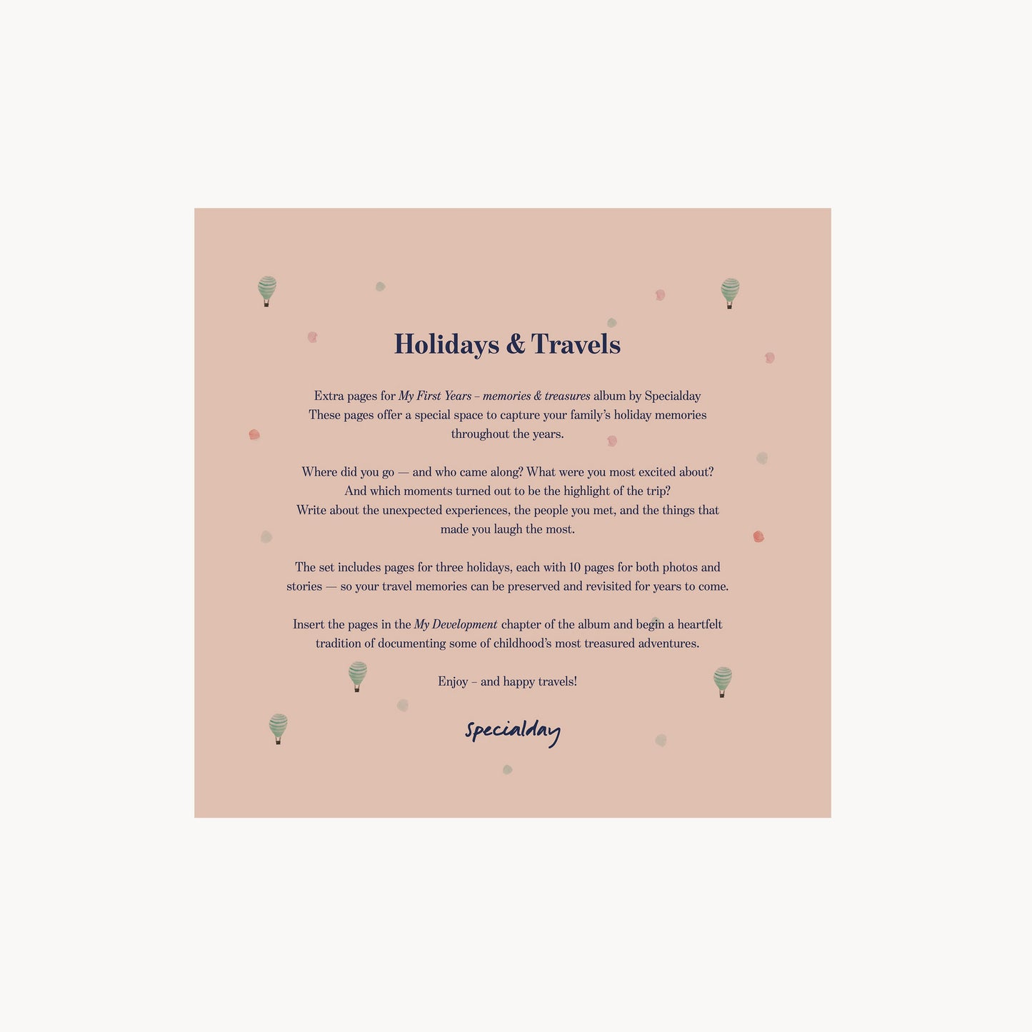 extra pages – holidays & travels