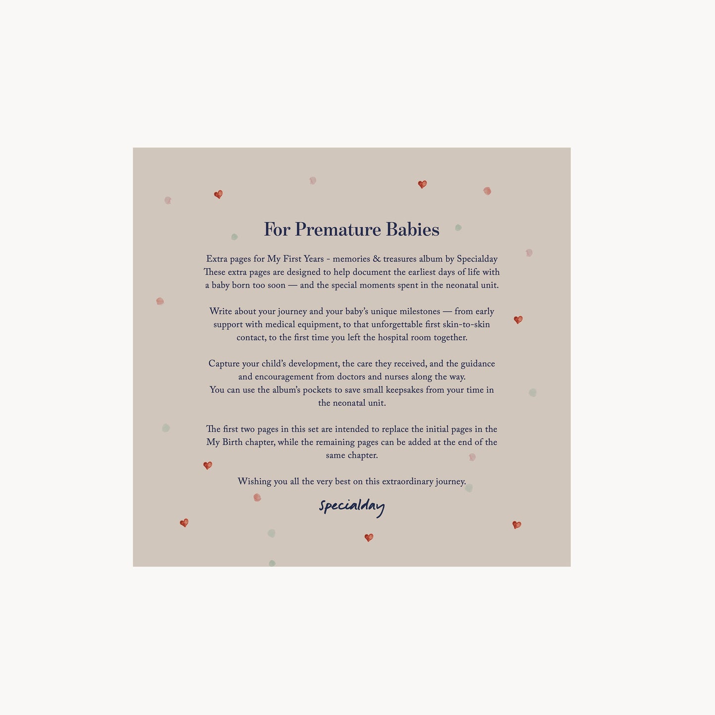 extra pages – premature babies