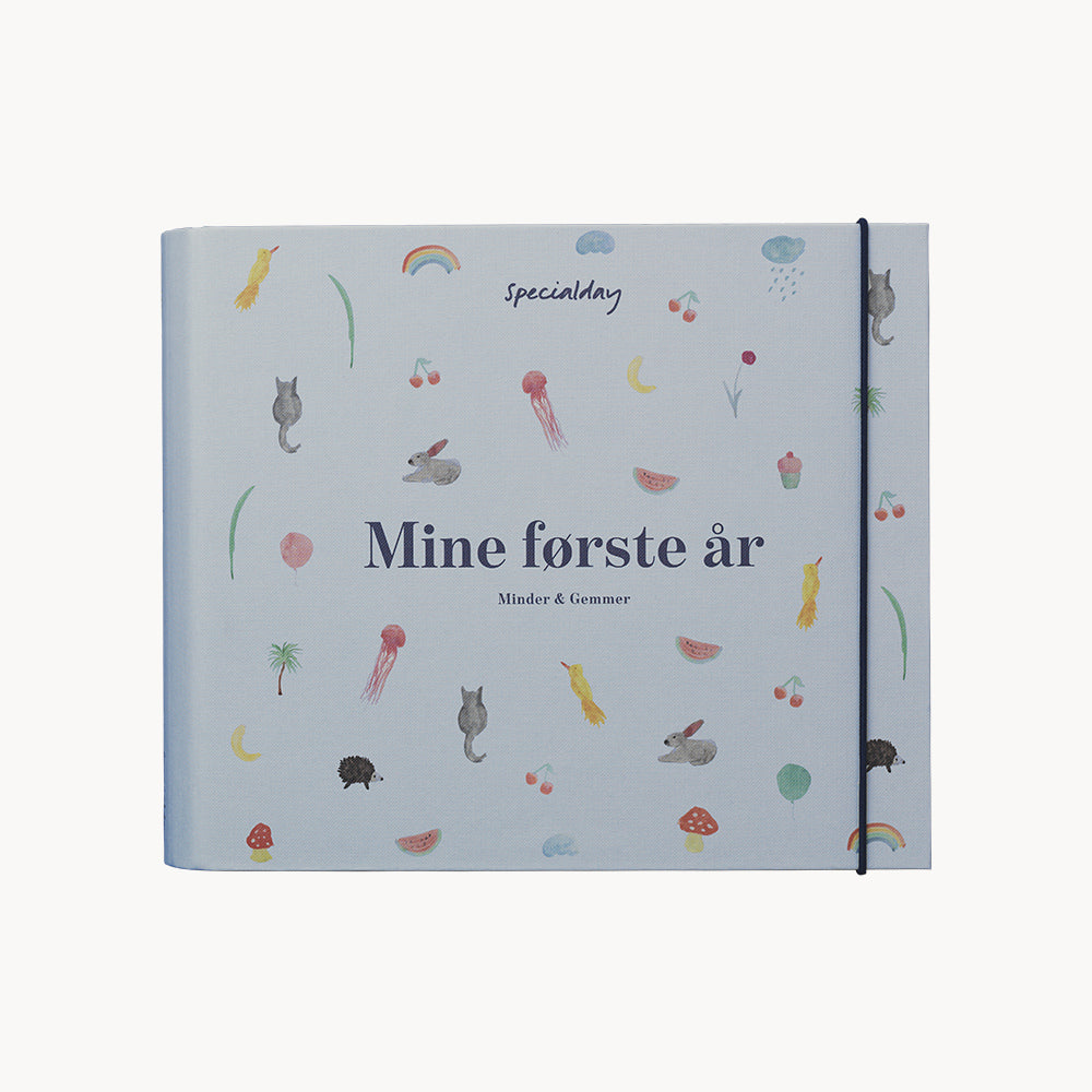 barnets bog - mine første år - blå album