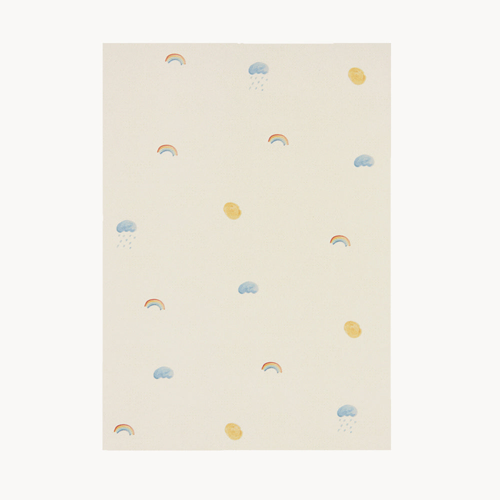 card - sun, clouds & rainbows
