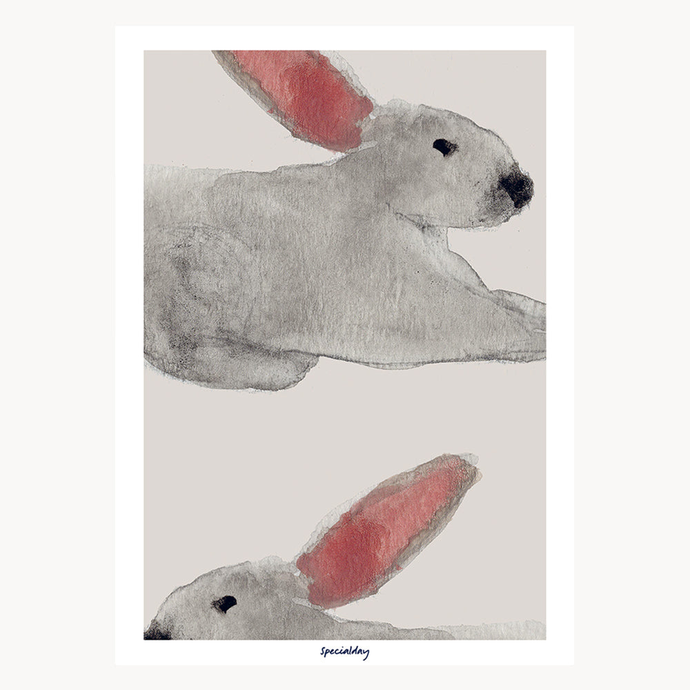 solsikke I udlandet Præfiks plakat - kanin – Specialday