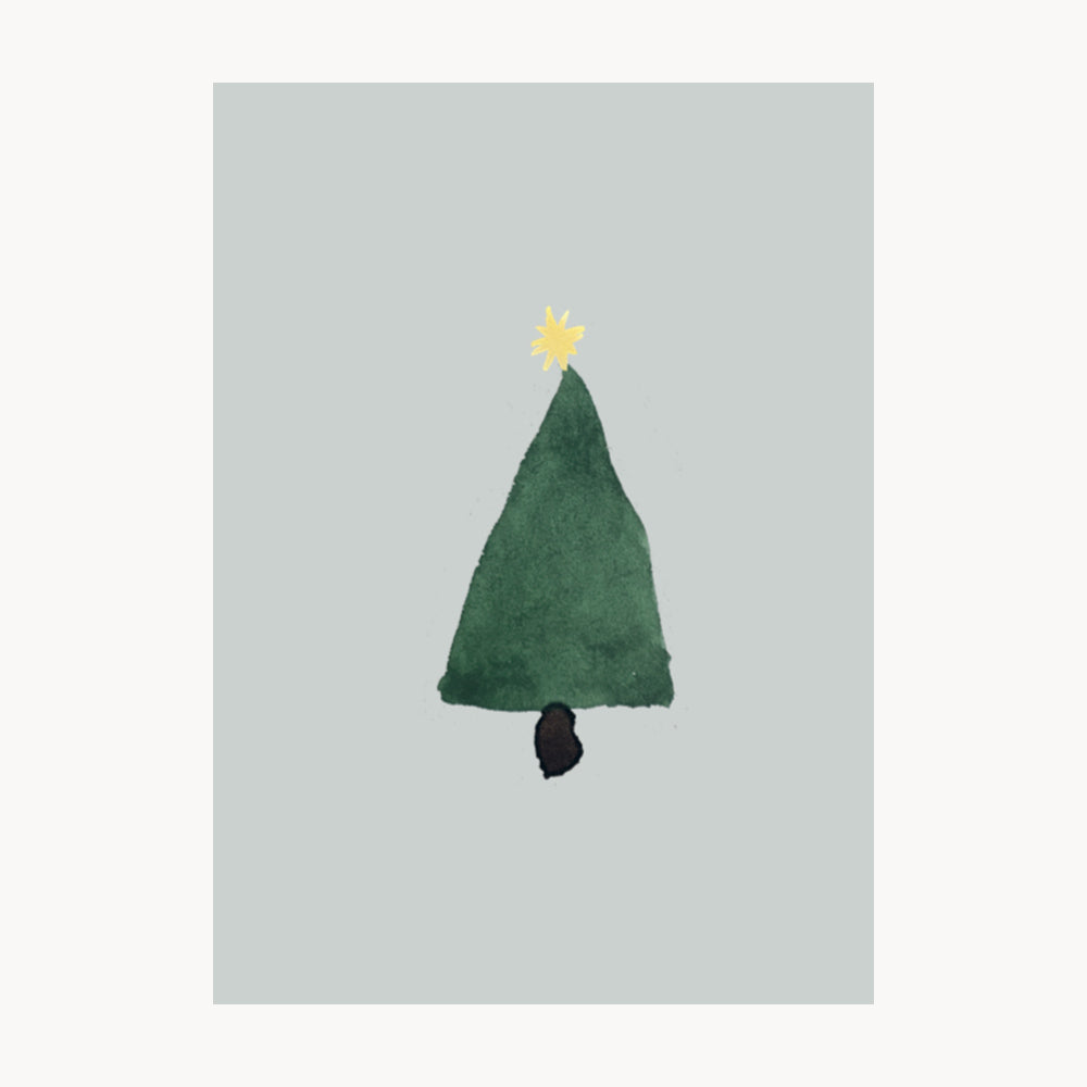 christmas card – christmas tree - A6