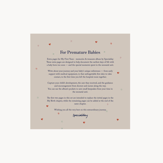 extra pages – premature babies
