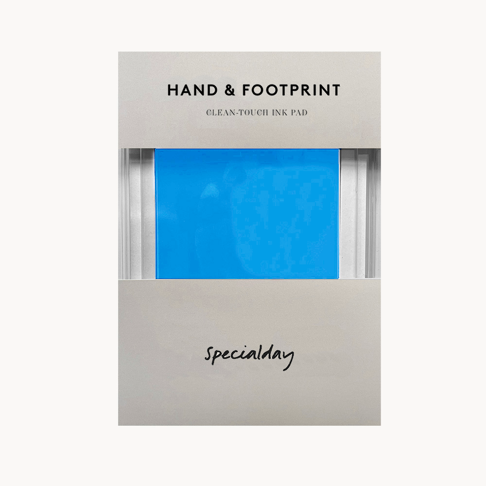 baby journal (optional language), hand & foot print, washi tape & smartphone printer