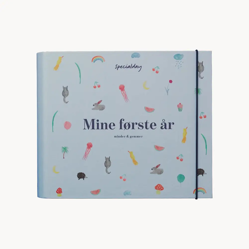barnets bog med ringbind – mine første år – blå album