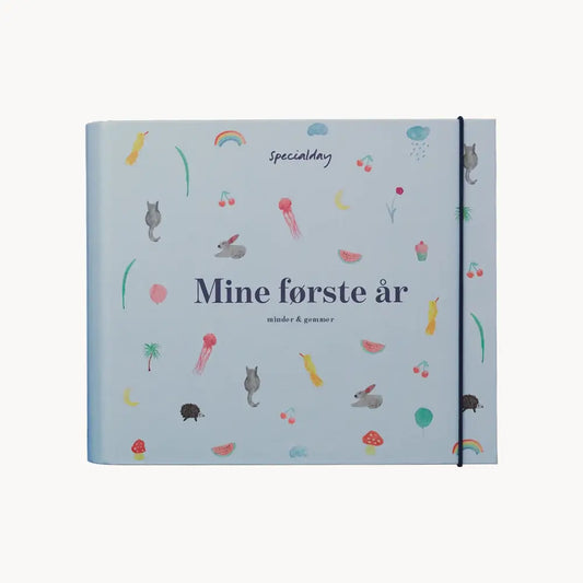 barnets bog med ringbind – mine første år – blå album